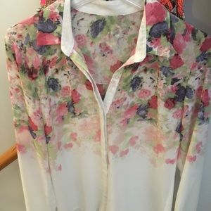 Flora Button down